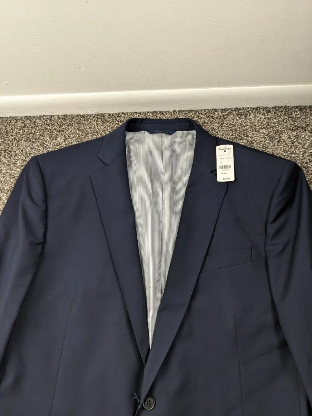NWT Brooks Brothers Sport Coat Wool Explorer Navy Blue 44R Regent Fit $349